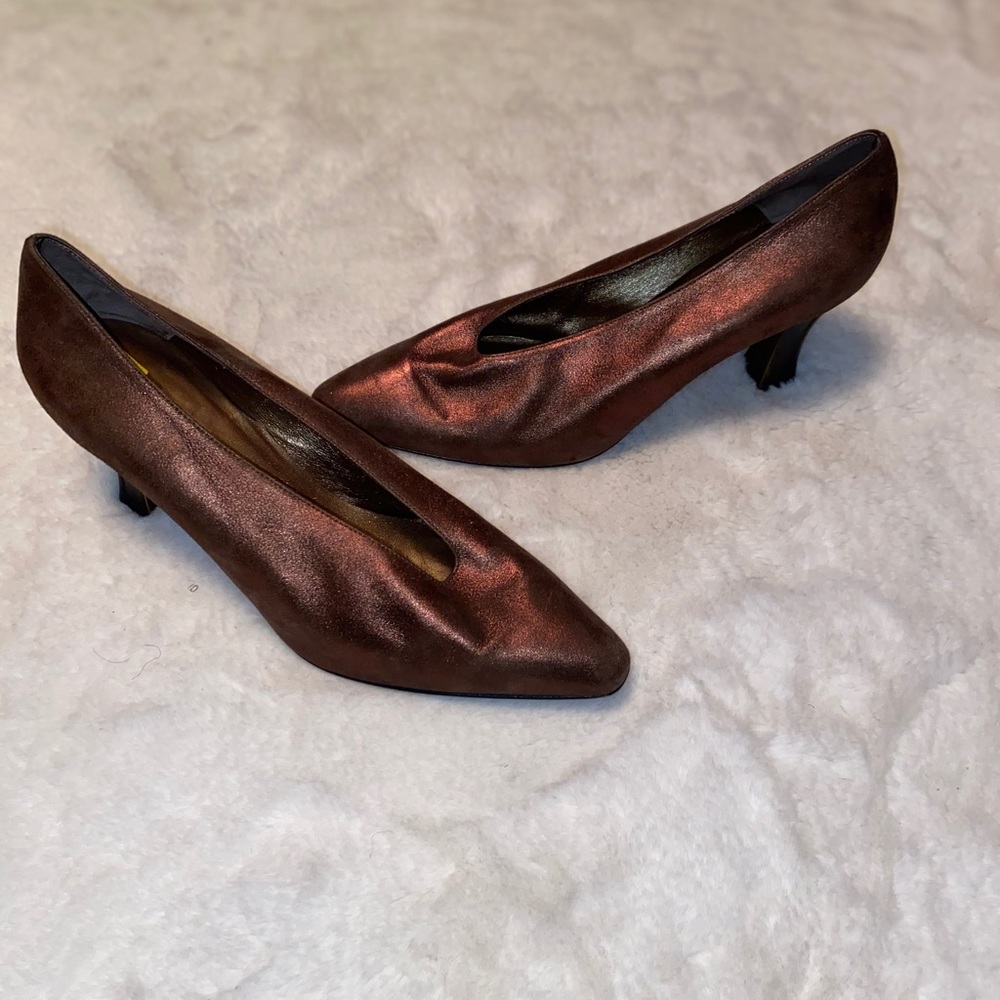 Vintage d’Rossana Bronze Pumps